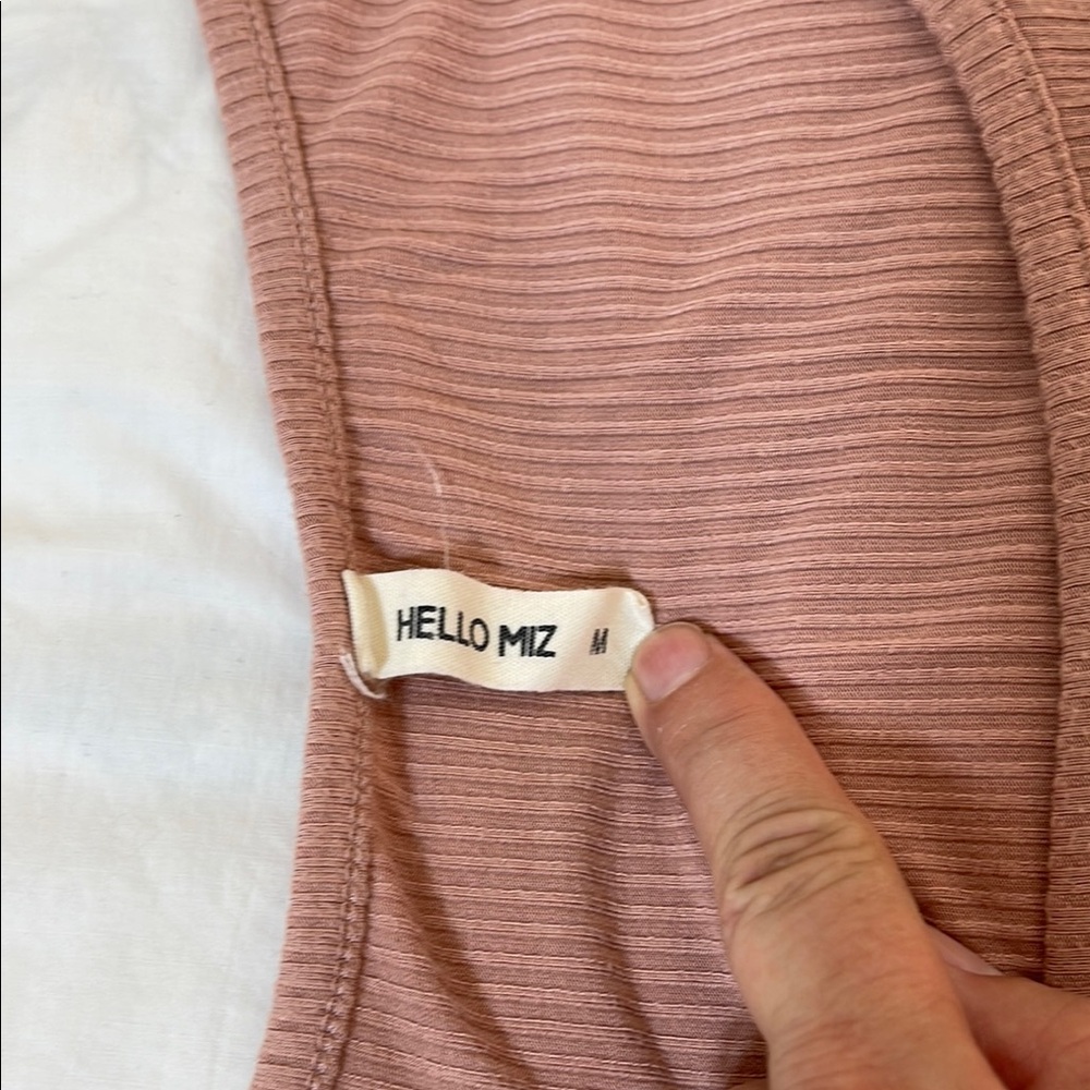 Hello MIZ Pink Ruffle Sleeve Dress - Picture 7 of 10